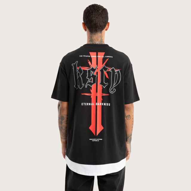 Eternal Box Layer Tee Jet Black