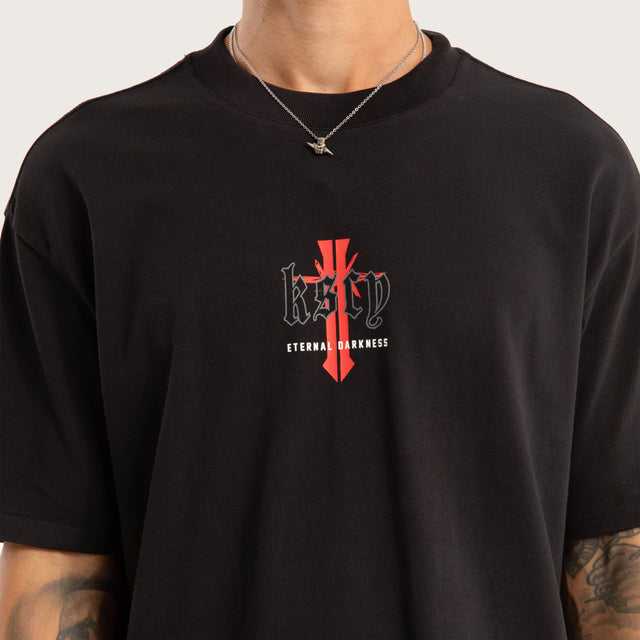 Eternal Box Layer Tee Jet Black