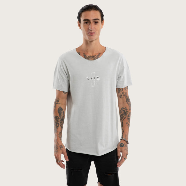 Victory Raw V-Neck Tee Pigment Rock