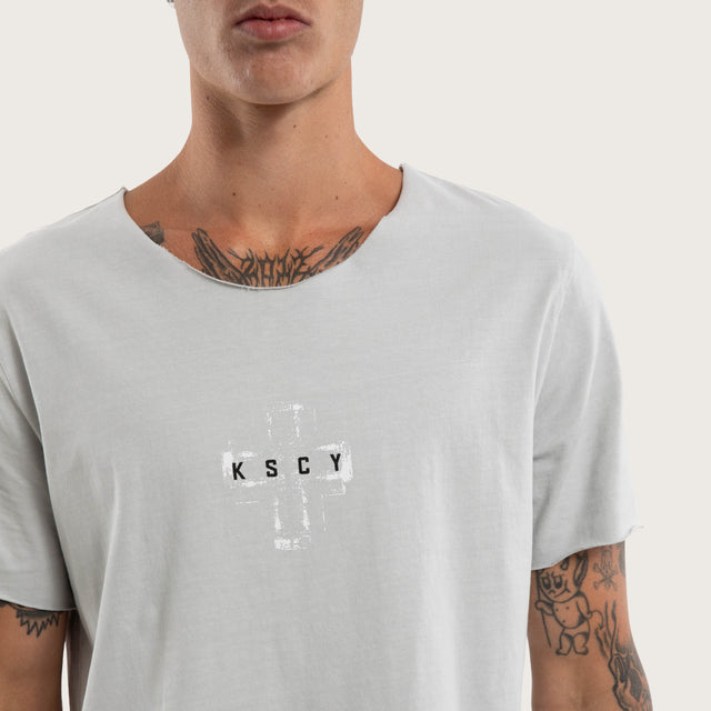 Victory Raw V-Neck Tee Pigment Rock