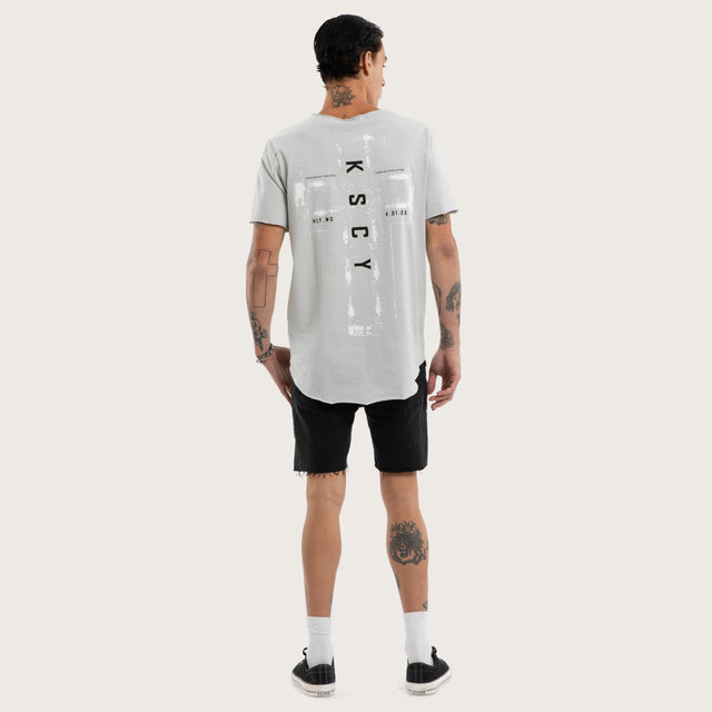 Victory Raw V-Neck Tee Pigment Rock