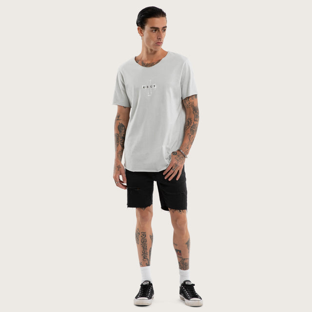 Victory Raw V-Neck Tee Pigment Rock
