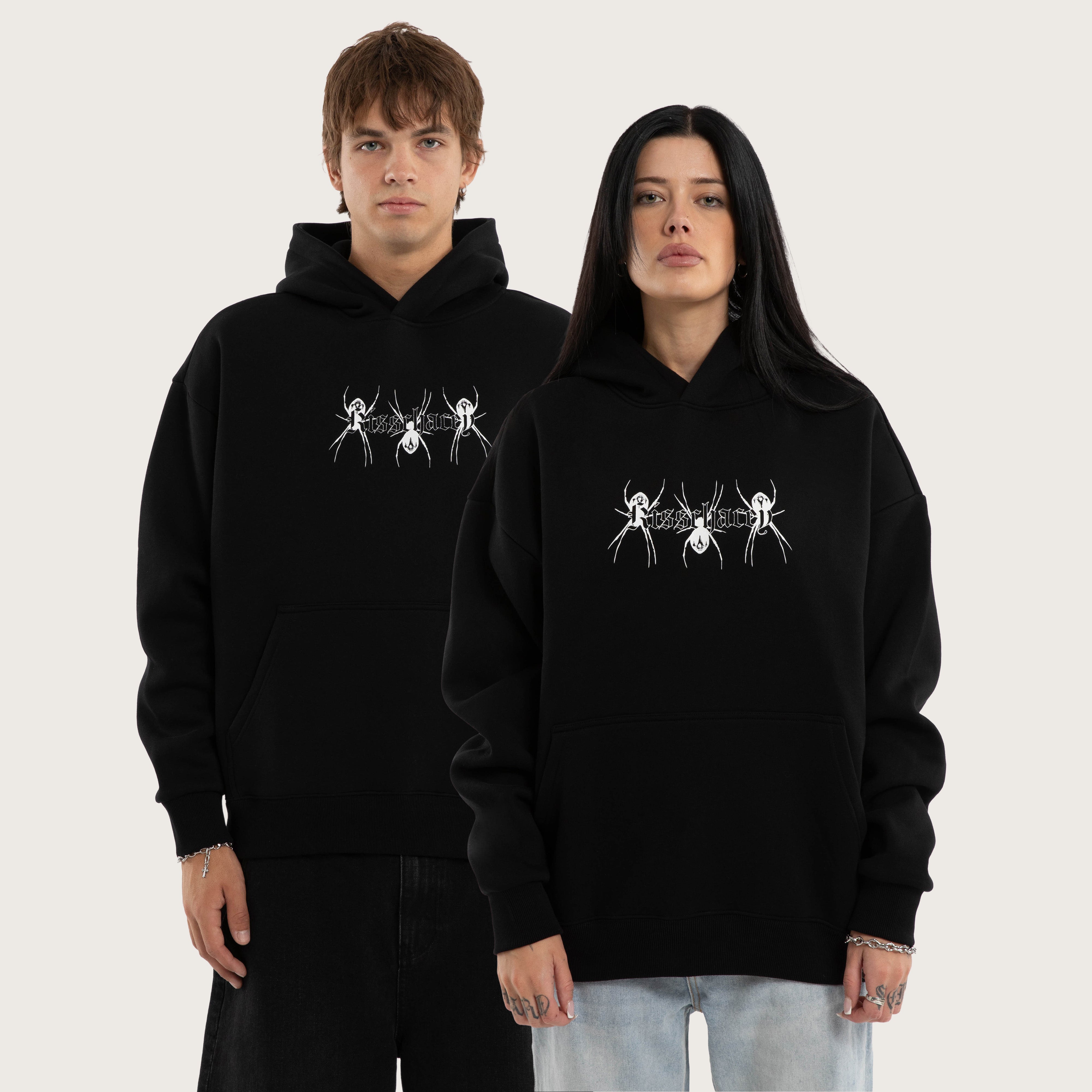 Creep Oversized Hoodie Jet Black | KSCY