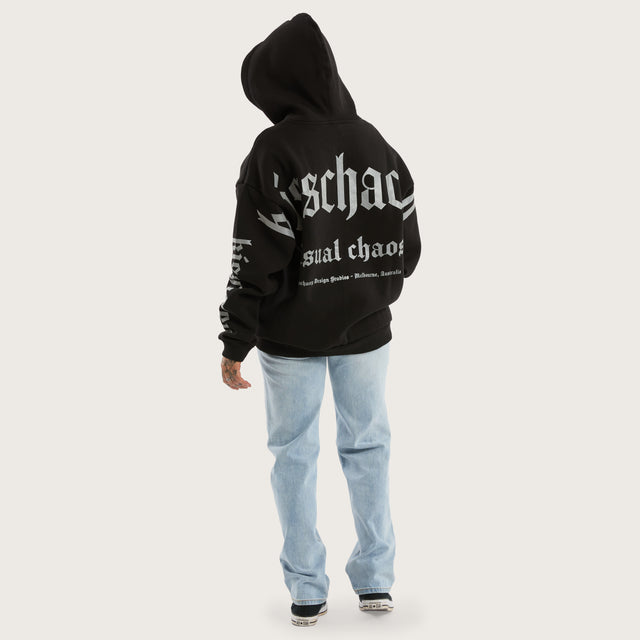Kingdom Street Zip Hoodie Jet Black