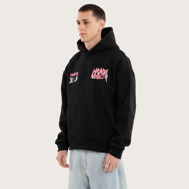 Katana Oversized Hoodie Jet Black