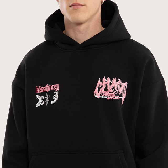 Katana Oversized Hoodie Jet Black