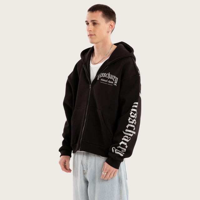 Kingdom Street Zip Hoodie Jet Black