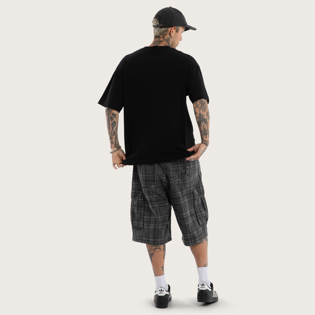 Cheque Street Tee Jet Black