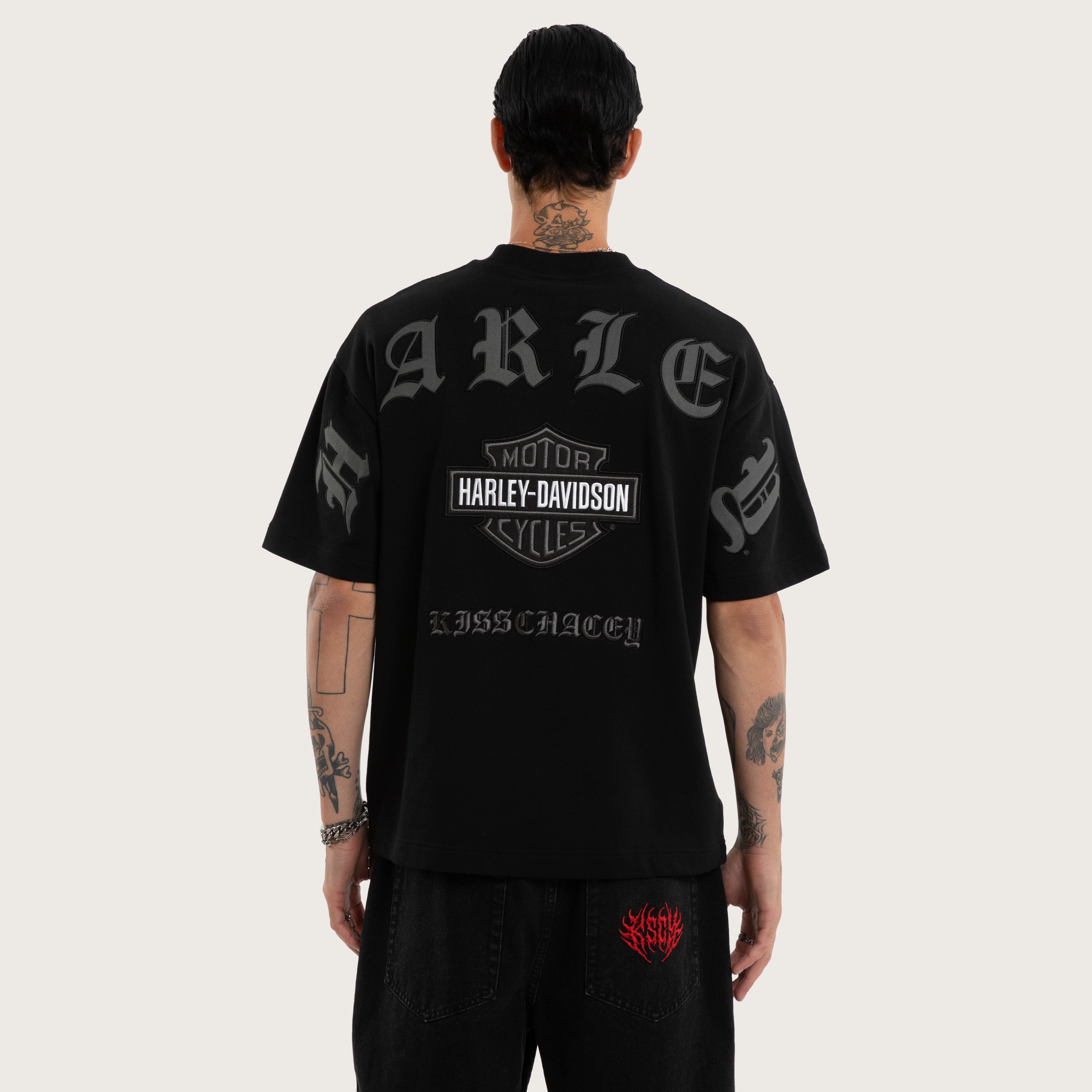 Harley-Davidson Outlaw Loopback Street Tee Jet Black | KSCY