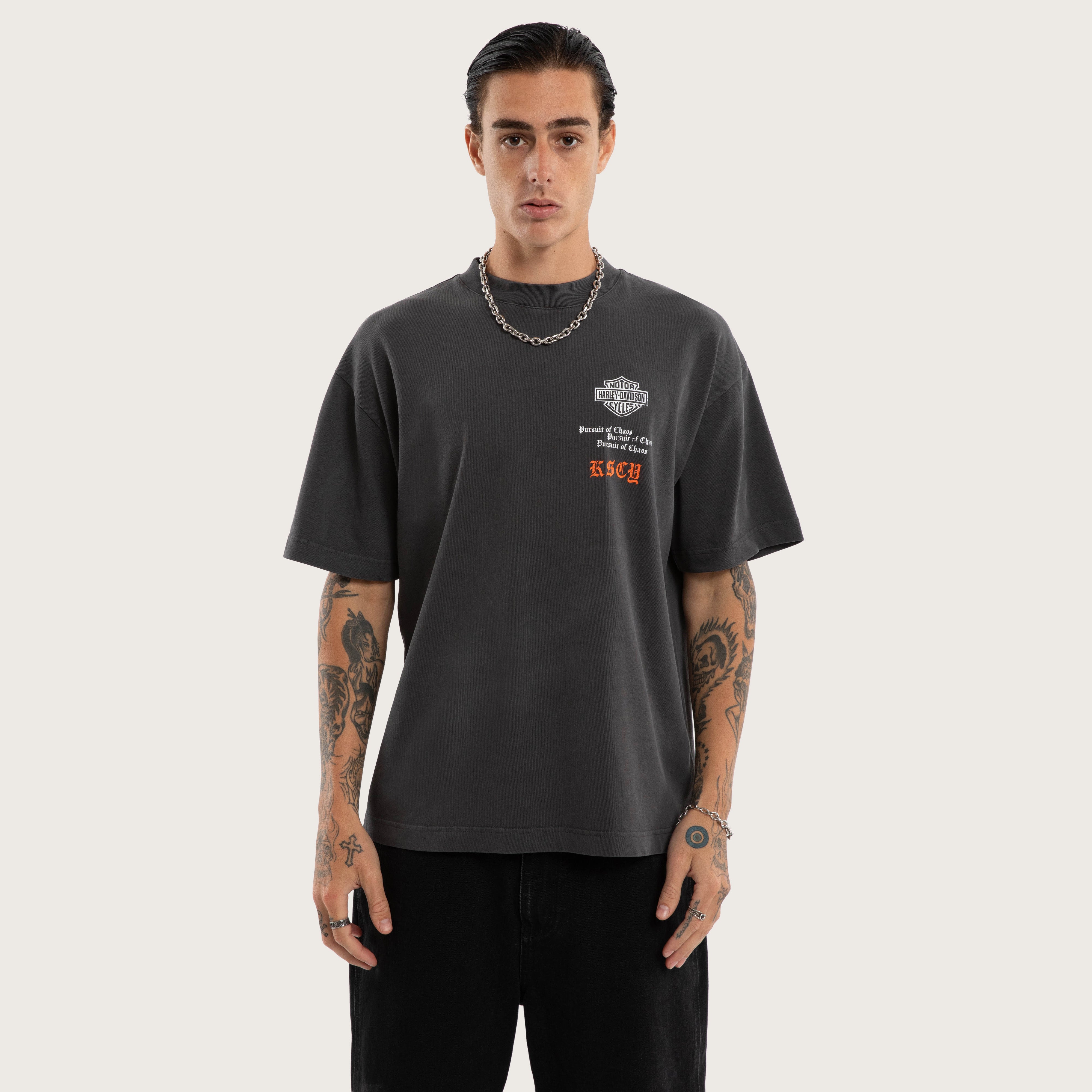 Harley-Davidson Engine Street Tee Pigment Black | KSCY