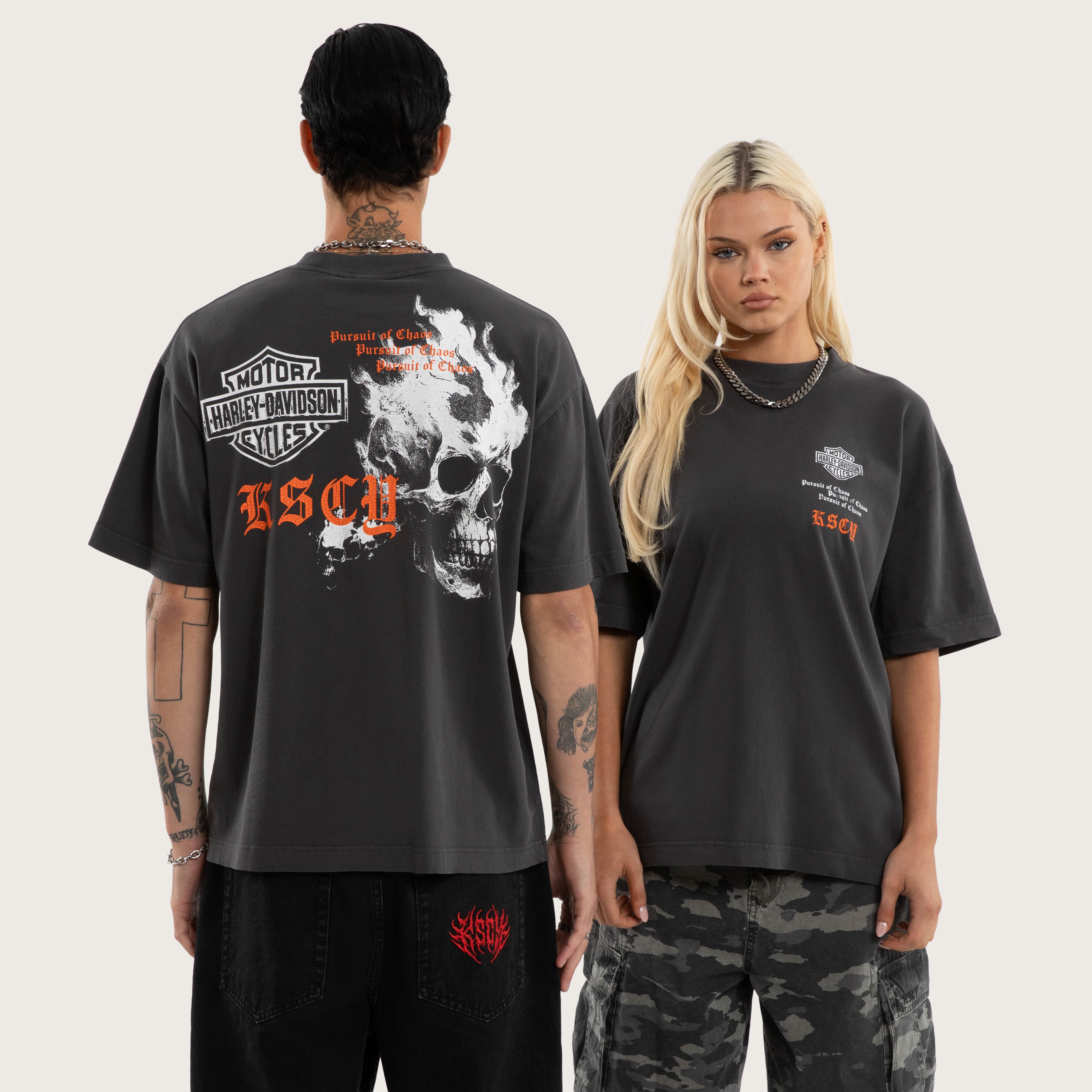 Harley-Davidson Engine Street Tee Pigment Black | KSCY
