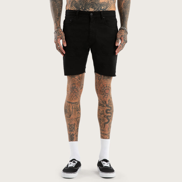 KS2 Denim Shorts Jet Black