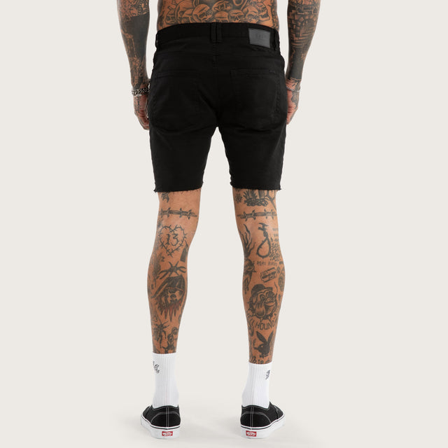KS2 Denim Shorts Jet Black