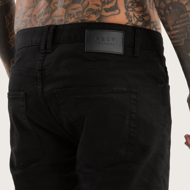 KS2 Denim Shorts Jet Black