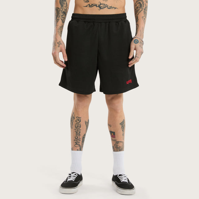 Two Step Basketball Short Jet Black