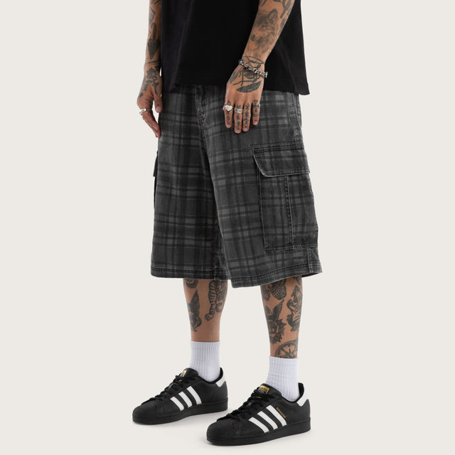 Wilson K7 Super Baggy Short Black Check