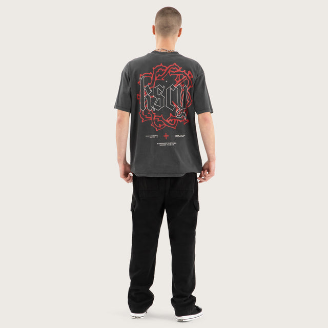 Taken Box Fit Tee Pigment Black