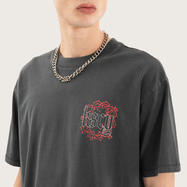 Taken Box Fit Tee Pigment Black