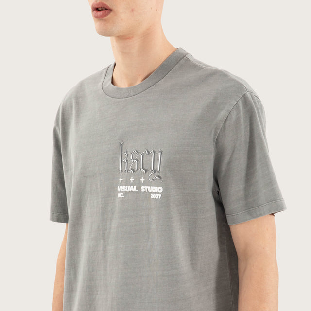 Entangled Relaxed Tee Pigment Frost Grey