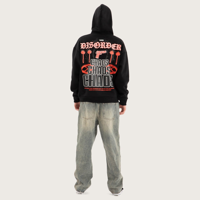 Trap Oversized Hoodie Jet Black