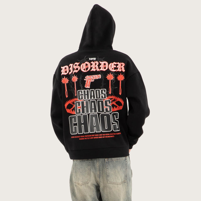 Trap Oversized Hoodie Jet Black