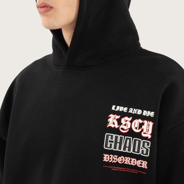 Trap Oversized Hoodie Jet Black