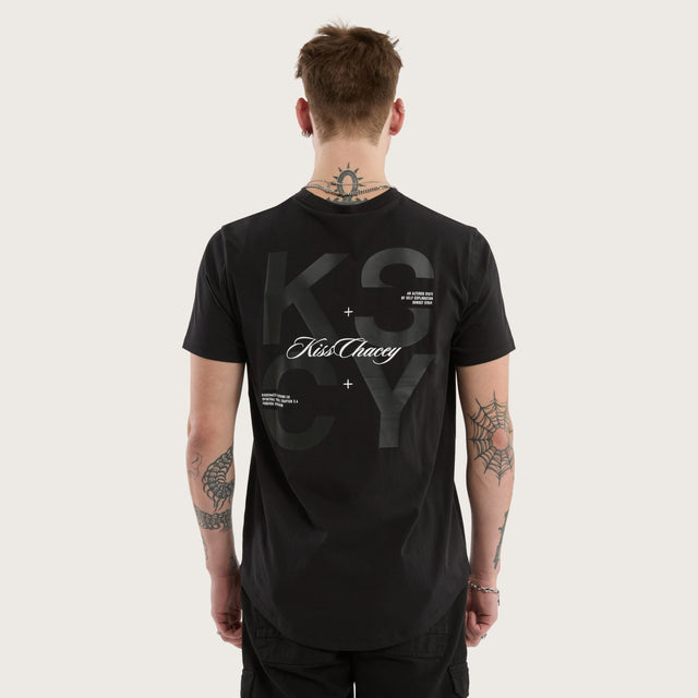Future Dual Curved Tee Jet Black