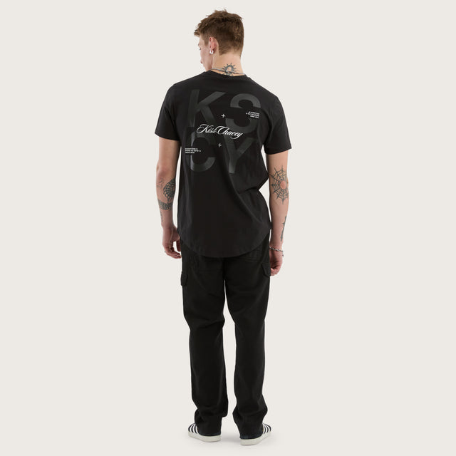 Future Dual Curved Tee Jet Black