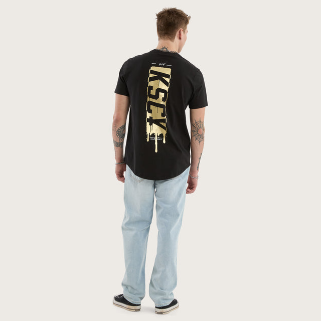 Dream Dual Curved Tee Jet Black