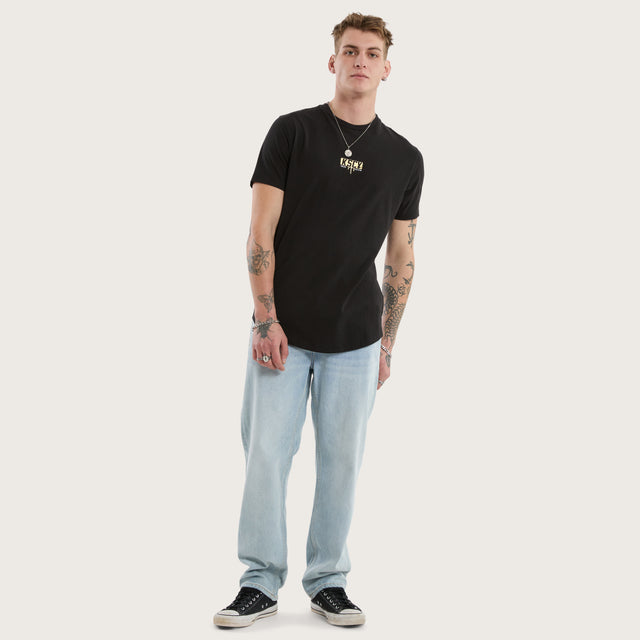 Dream Dual Curved Tee Jet Black
