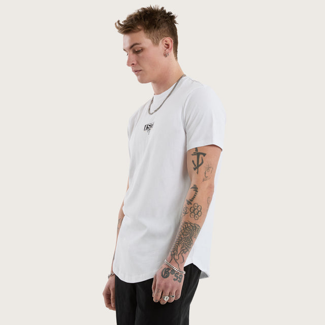 Dream Dual Curved Tee Optical White