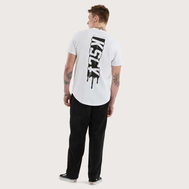 Dream Dual Curved Tee Optical White