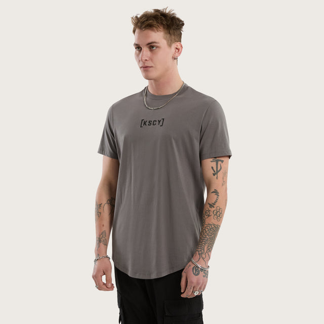 Pronto Dual Curved Tee Charcoal