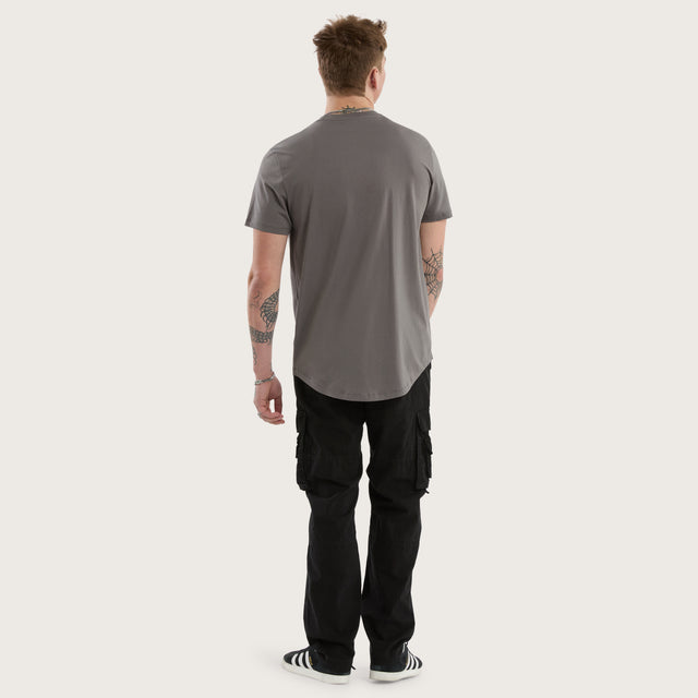 Pronto Dual Curved Tee Charcoal