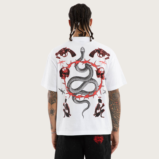 Grave Street Tee Optical White