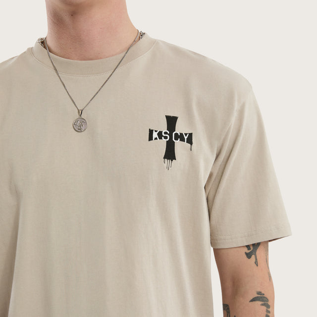 Desolation Box Fit Scoop Tee Dove