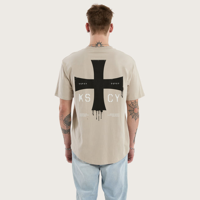 Desolation Box Fit Scoop Tee Dove