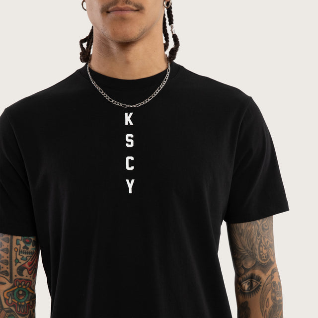 Untold Dual Curved Tee Jet Black