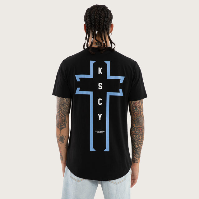 Untold Dual Curved Tee Jet Black