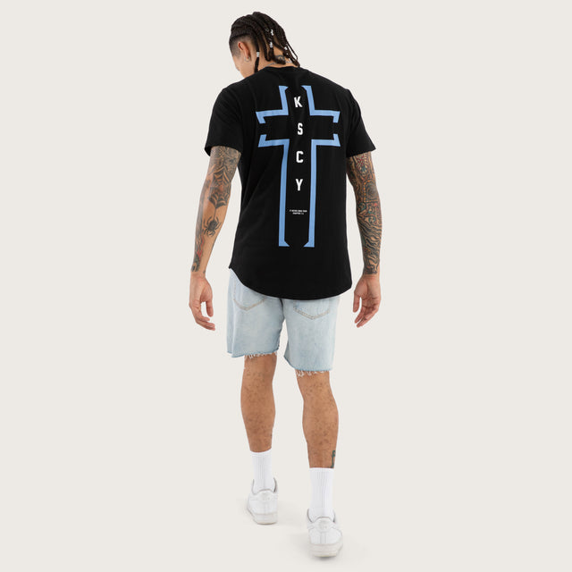 Untold Dual Curved Tee Jet Black