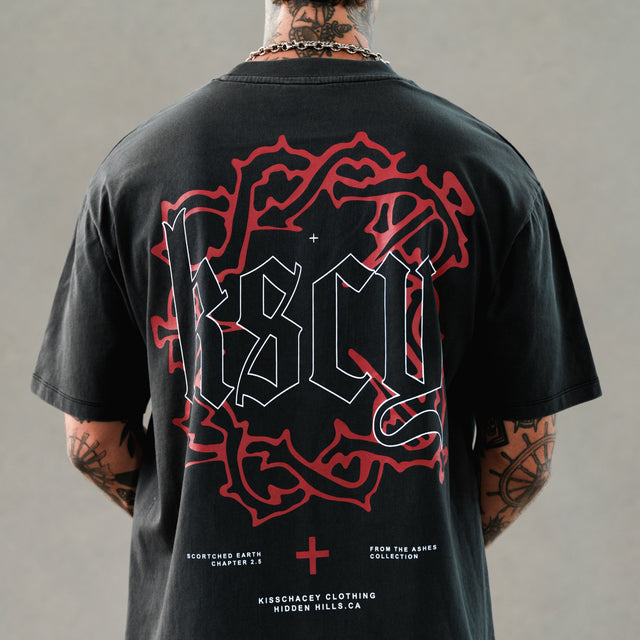 Taken Box Fit Tee Pigment Black