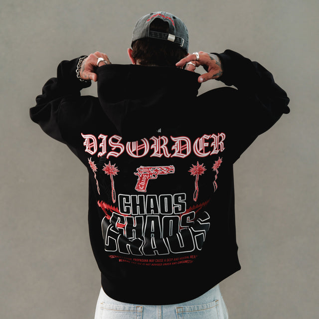 Trap Oversized Hoodie Jet Black