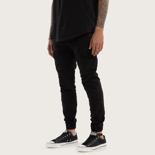 Salem Cargo Jogger Vintage Black