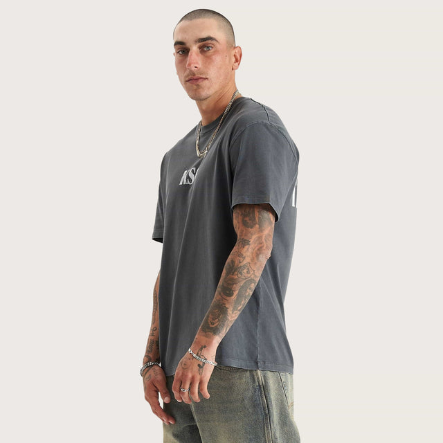 Anahem Relaxed Tee Pigment Asphalt
