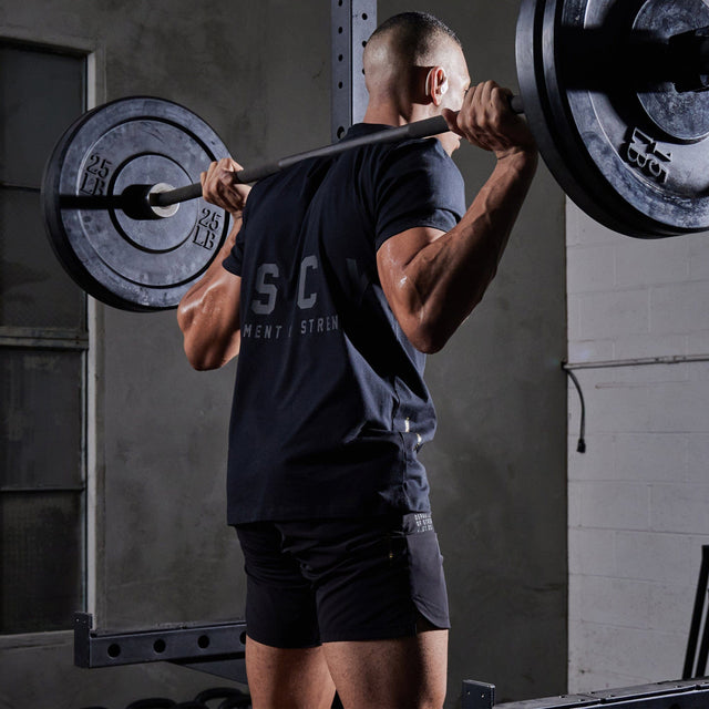 Model wears Balance Active T-Shirt Jet Black T-Shirts in Black - Image 6