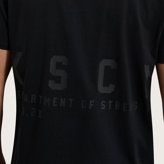Model wears Balance Active T-Shirt Jet Black T-Shirts in Black - Image 4
