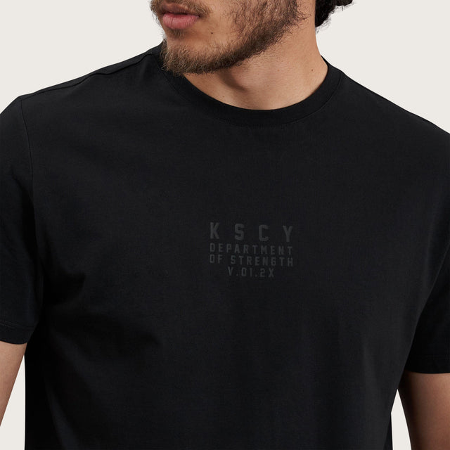 Model wears Balance Active T-Shirt Jet Black T-Shirts in Black - Image 5