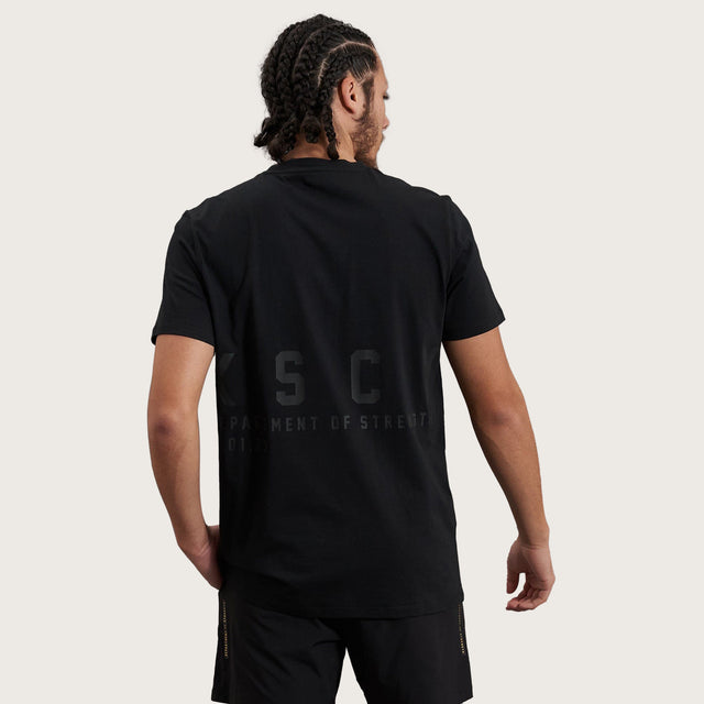 Model wears Balance Active T-Shirt Jet Black T-Shirts in Black - Image 7