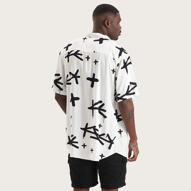 Captor Party Shirt White/Black