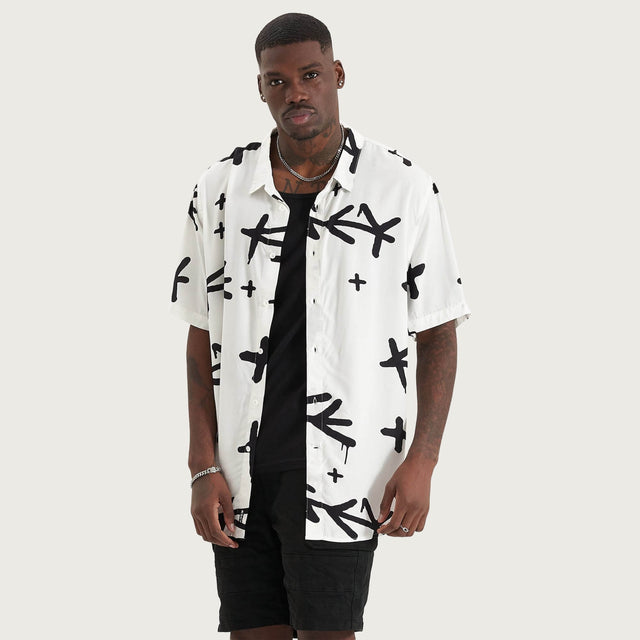 Captor Party Shirt White/Black